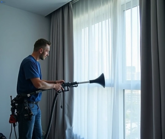 Professional curtain stain removal process equipment Matty Curtain Cleaning mount-gravatt