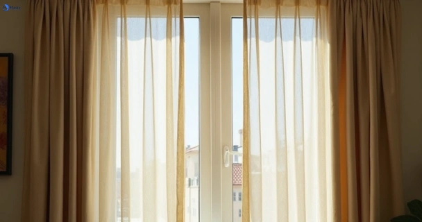 Dusty and dull curtains in mount-gravatt before steam cleaning